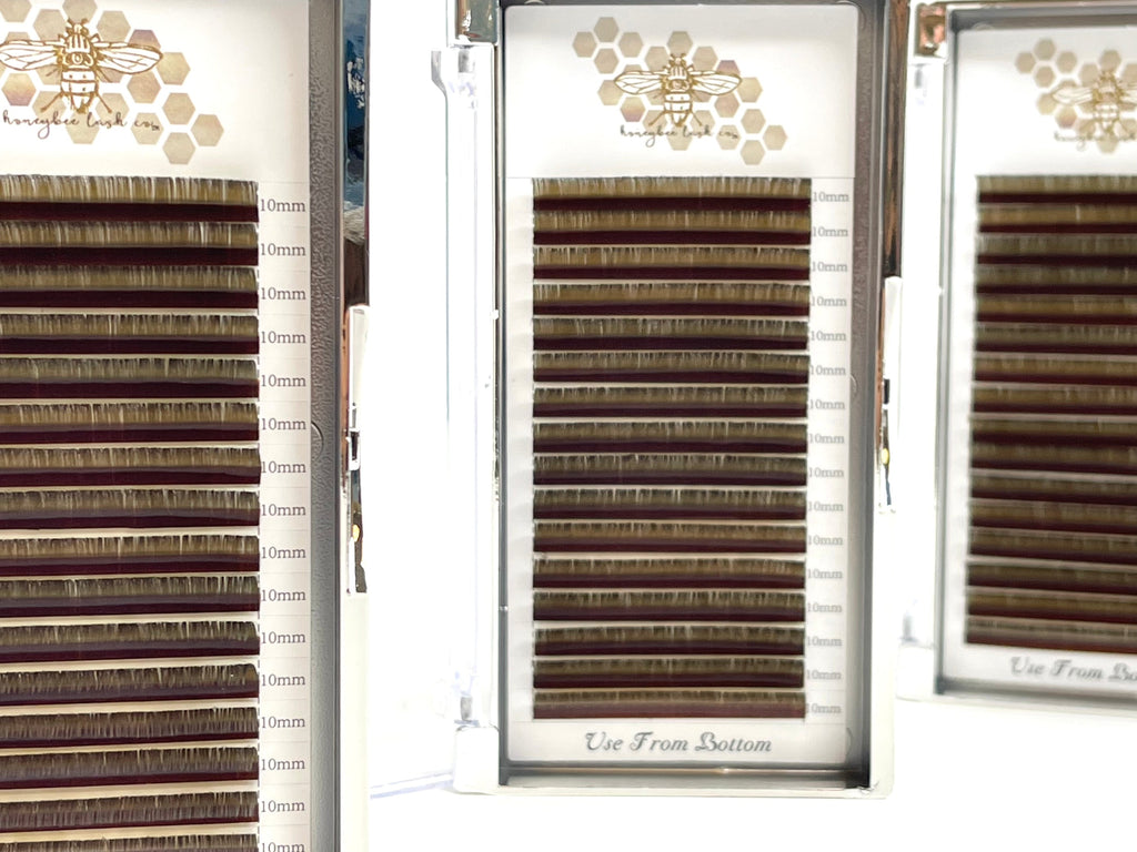 Brown Individual Length Lashes Honeybee Eyelash Products Honeybee