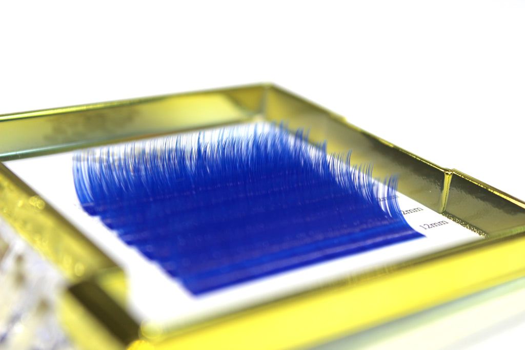 Blue Eyelash Extensions Add Color to Your Lashes Honeybee Lash Co