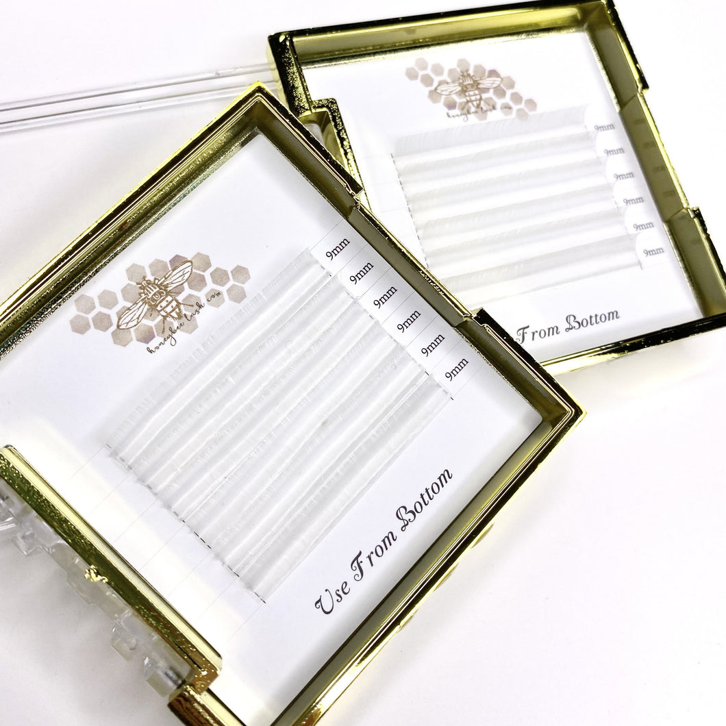 White Eyelash Extensions by Honeybee Lash Co.
